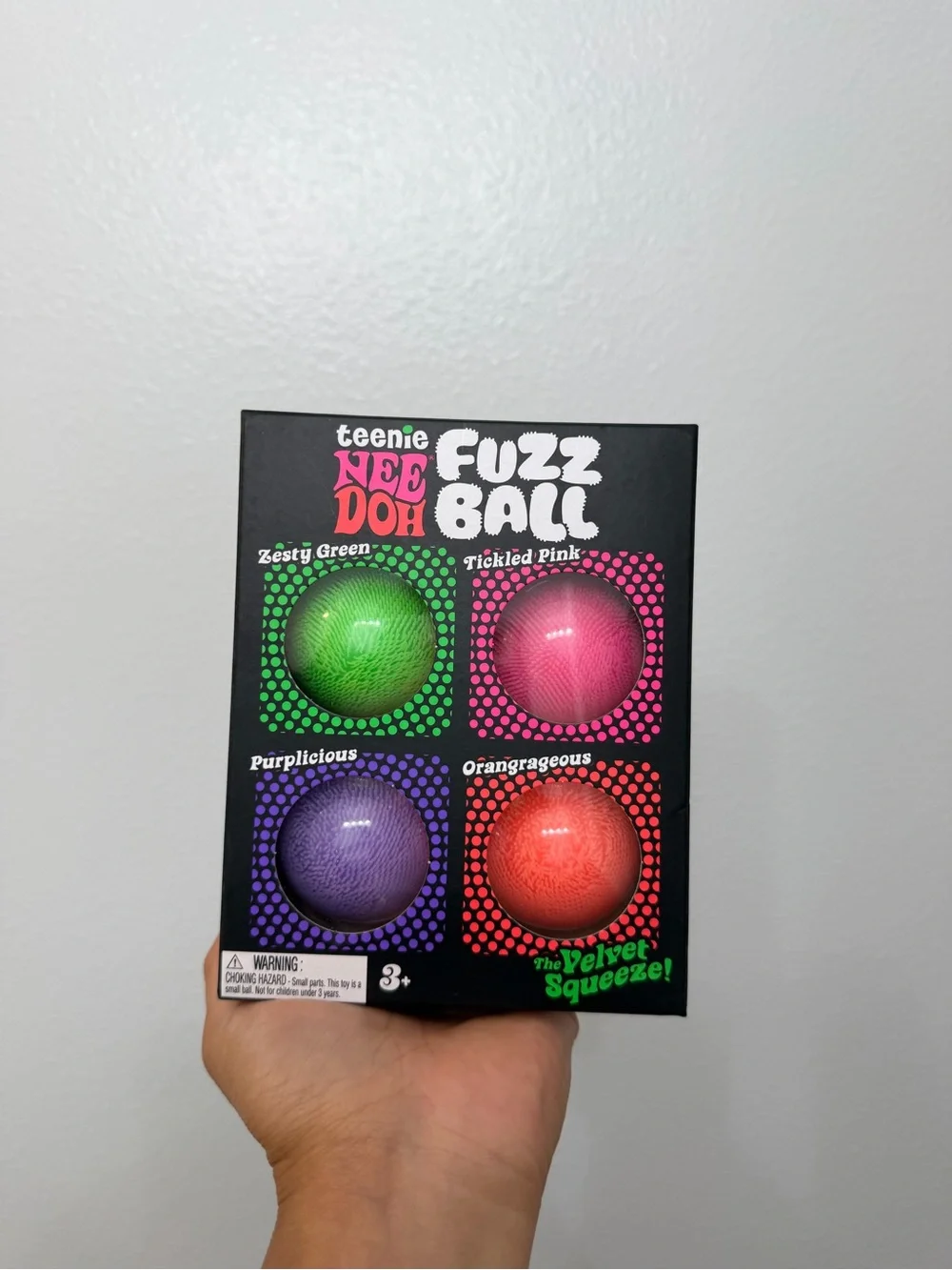 NEW Needoh Teenie Fuzzball 4-pack